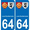 64 Luxe-Sumberraute stemma adesivo piastra adesivi città