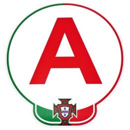A jeune conducteur apprenti autocollant adhésif FPF Portugal