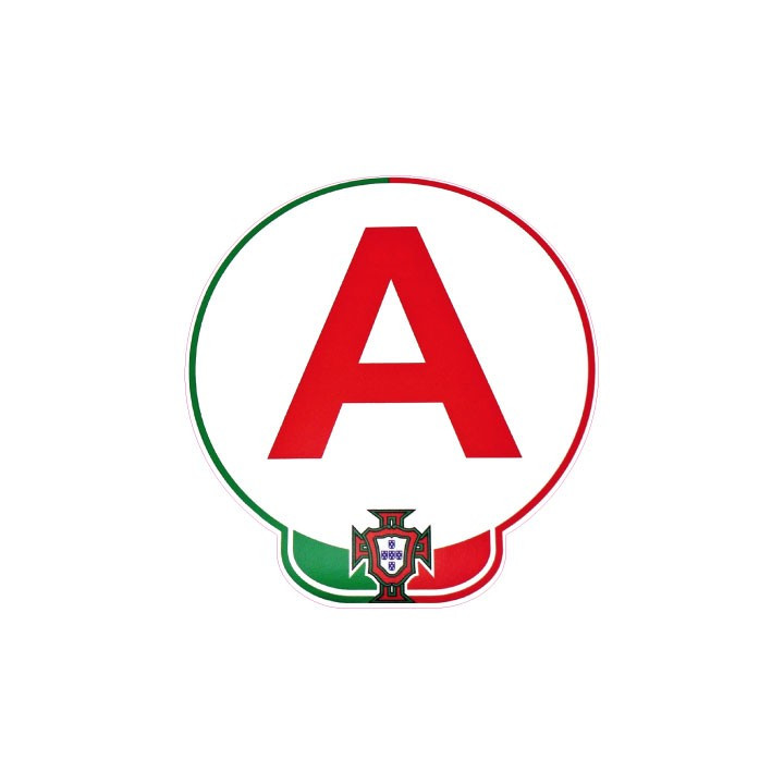 A jeune conducteur apprenti autocollant adhésif FPF Portugal