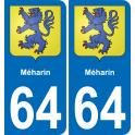 64 Méharin coat of arms sticker plate stickers city