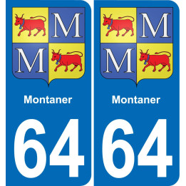 64 Montaner-aufkleber plakette ez stadt