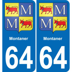 64 Montaner-aufkleber plakette ez stadt