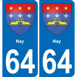 64 Nay-aufkleber plakette ez stadt