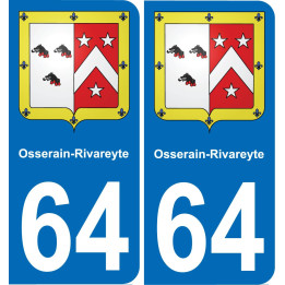 64 Osserain-Rivareyte-aufkleber plakette ez stadt