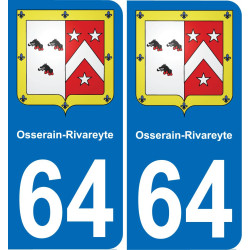 64 Osserain-Rivareyte-aufkleber plakette ez stadt