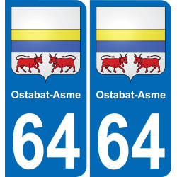 64 Ostabat-Asme-aufkleber plakette ez stadt