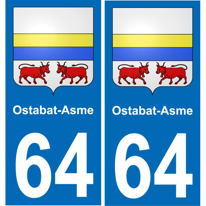 64 Ostabat-Asme-aufkleber plakette ez stadt