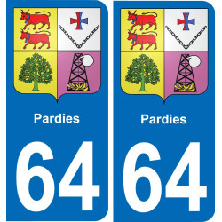 64 Pardies-aufkleber plakette ez stadt