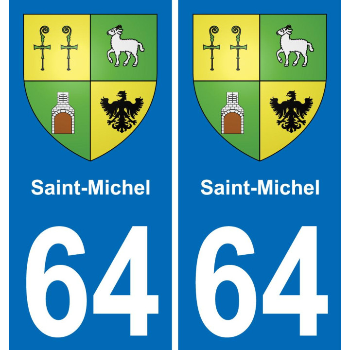 64 Saint-Michel-aufkleber plakette ez stadt