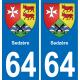 64 Sedzère-aufkleber plakette ez stadt