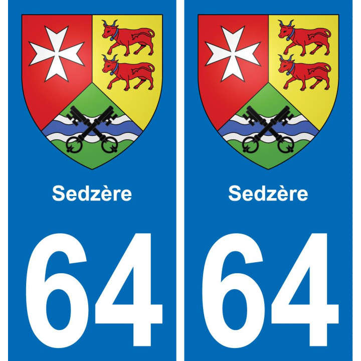 64 Sedzère-aufkleber plakette ez stadt