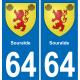 64 Souraïde-aufkleber plakette ez stadt