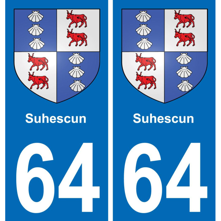 64 Suhescun-aufkleber plakette ez stadt