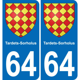 64 Tardets-Sorholus-aufkleber plakette ez stadt