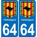 64 Vielleségure sticker plate registration city