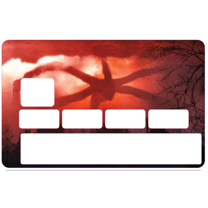 Autocollant Stranger Things carte bleue CB adhésif sticker