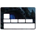 Autocollant dragon Game of Thrones GOT numéro 1 carte bleue carte bancaire CB adhésif sticker