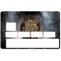 Autocollant Trône de Fer Game of Thrones GOT numéro 2 carte bleue carte bancaire CB adhésif sticker
