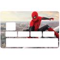 Autocollant Spiderman Far from Home FFH MCU numéro 77 carte bleue carte bancaire CB adhésif sticker