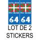 64 Euskal Herria Pays Basque typographie basque plaque immatriculation autocollant sticker logo179