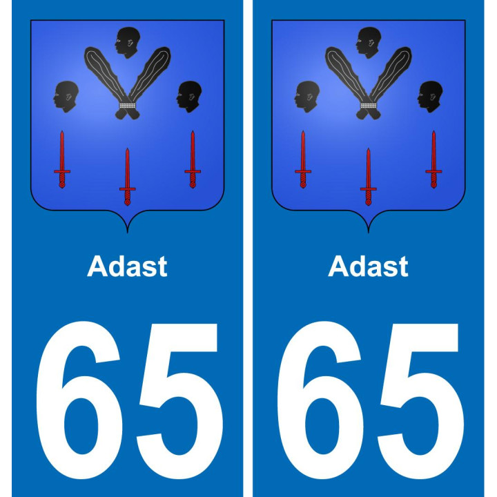 65 Adast -aufkleber plakette ez stadt
