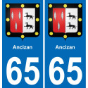 65 Ancizan-aufkleber plakette ez stadt