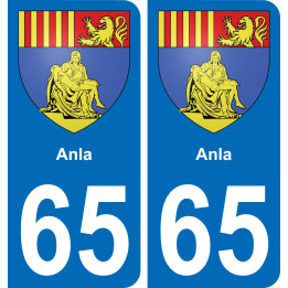 65 Anla placa etiqueta de registro de la ciudad