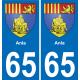 65 Anla sticker plate registration city