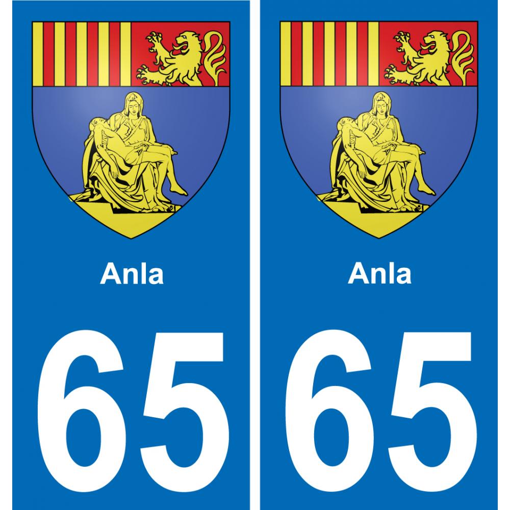 65 Anla sticker plate registration city