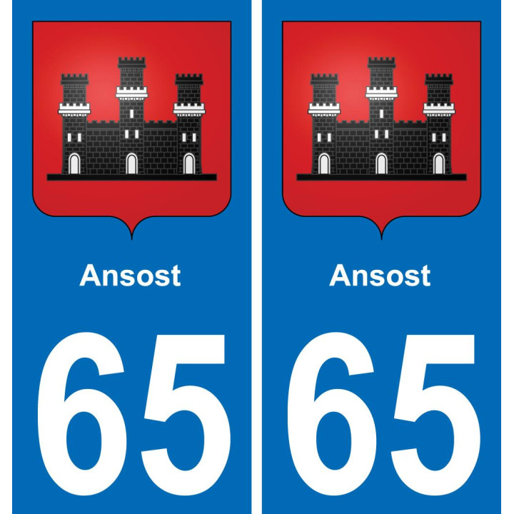 65 Ansost-aufkleber plakette ez stadt