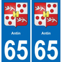 65 Antin adesivo piastra di registrazione city