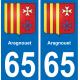 65 Aragnouet-aufkleber plakette ez stadt