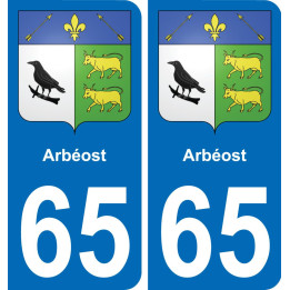 65 Arbéost-aufkleber plakette ez stadt