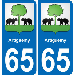 65 Artiguemy-aufkleber plakette ez stadt