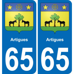 65 Artigues-aufkleber plakette ez stadt