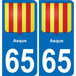 65 Asque-aufkleber plakette ez stadt