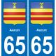 65 Aucun adesivo piastra di registrazione city