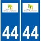 44 Basse-Goulaine logo autocollant plaque stickers ville
