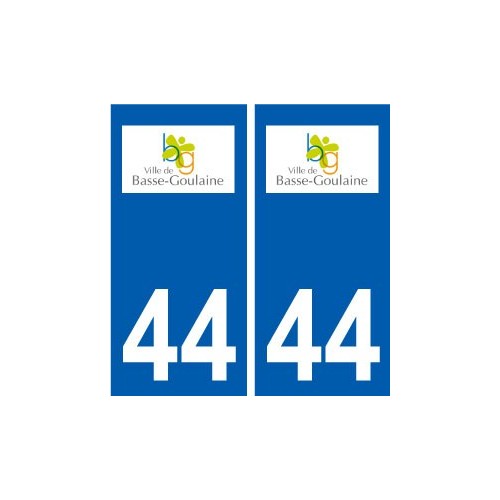 44 Basse-Goulaine logo autocollant plaque stickers ville