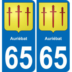 65 Auriébat -aufkleber plakette ez stadt