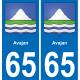 65 Avajan-aufkleber plakette ez stadt