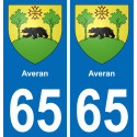 65 Averan placa etiqueta de registro de la ciudad