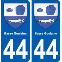 44 Basse-Goulaine autocollant plaque stickers ville