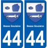 44 Basse-Goulaine autocollant plaque stickers ville
