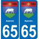 65 Azereix-aufkleber plakette ez stadt