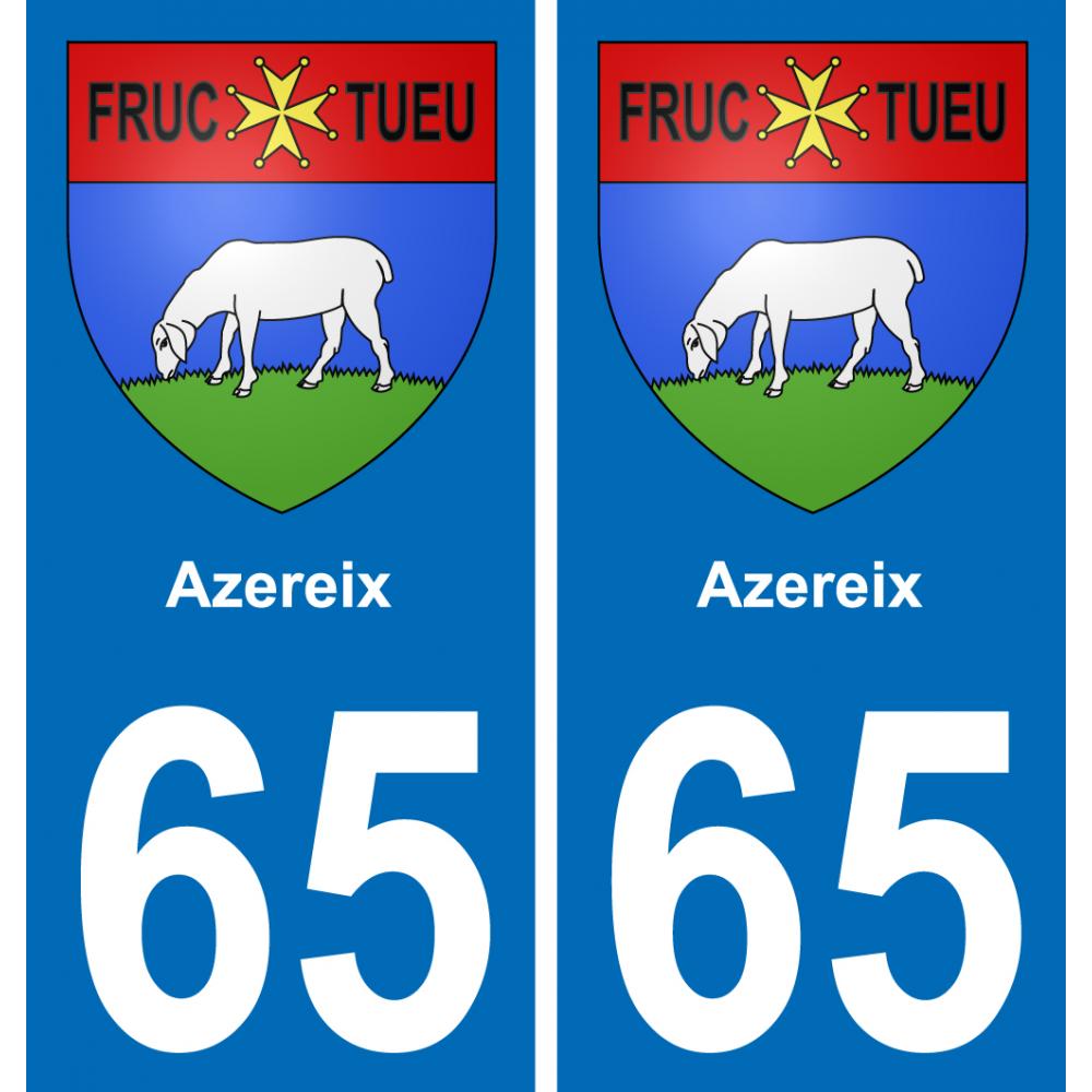 65 Azereix adesivo piastra di registrazione city