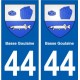 44 Basse-Goulaine autocollant plaque stickers ville