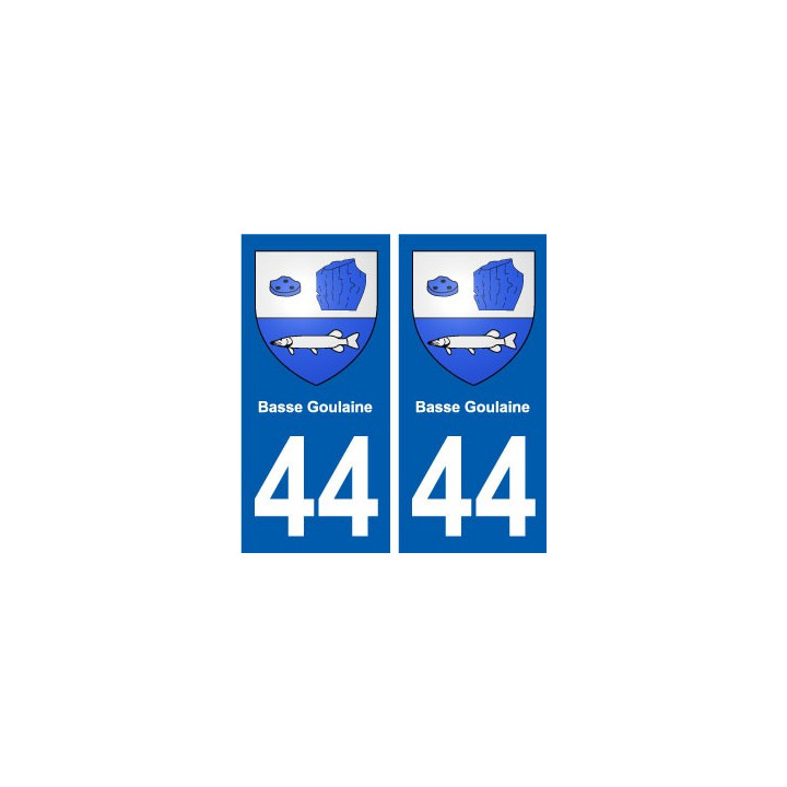 44 Basse-Goulaine autocollant plaque stickers ville