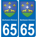 65 Barbazan-Dessus adesivo piastra di registrazione city