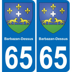 65 Barbazan-Dessus-aufkleber plakette ez stadt
